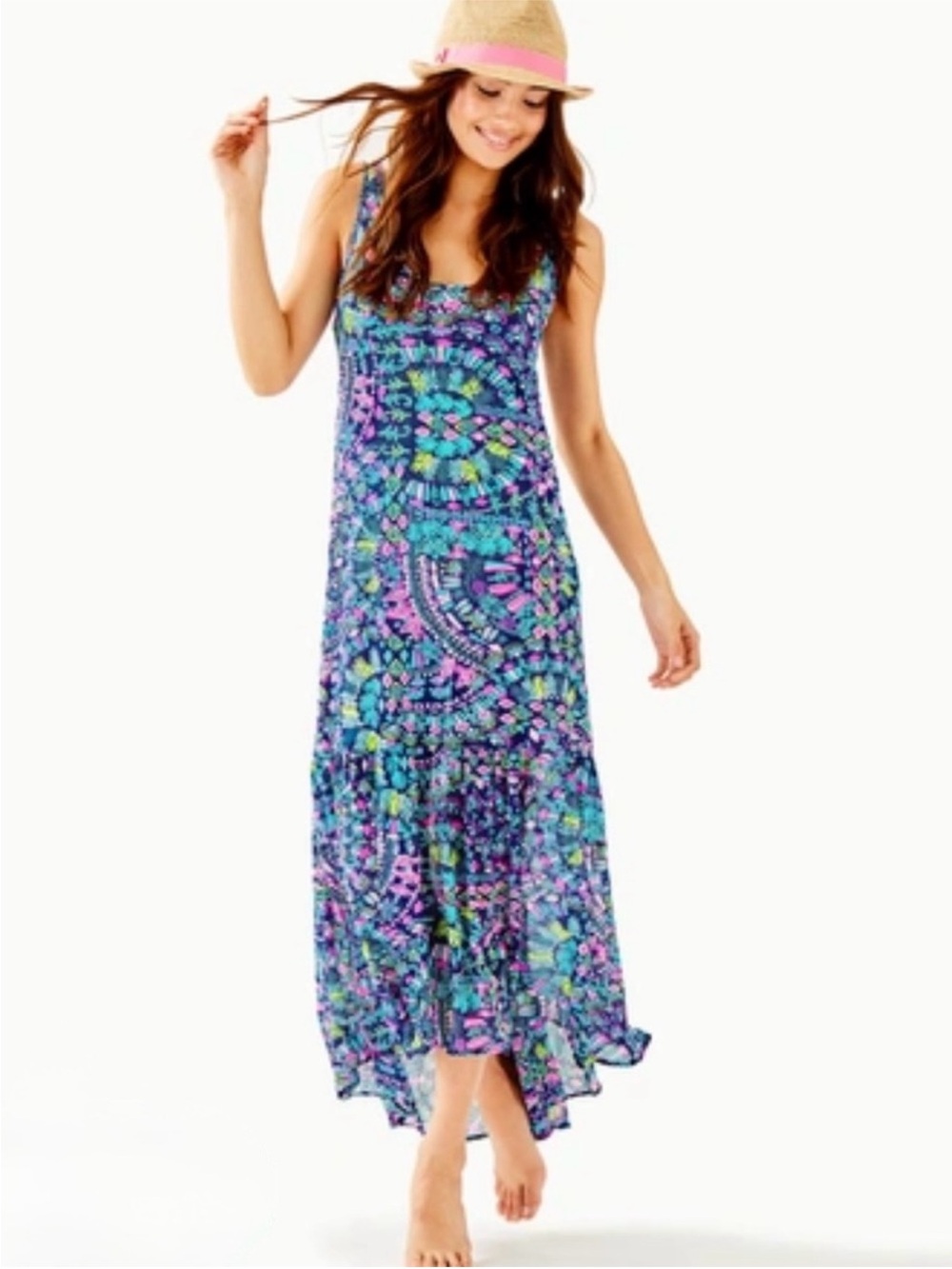Lilly Pulitzer Camellia cover up inky glow & glow SZ small